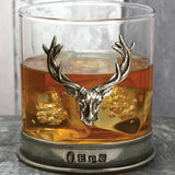 Stag Pewter Whisky Glass Full