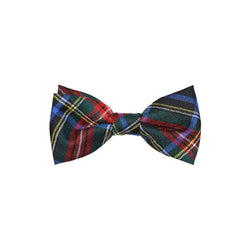 Boy's Tartan Bow Tie - Stewart Black Modern
