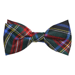 Men's Tartan Bow Tie - Stewart Black Modern