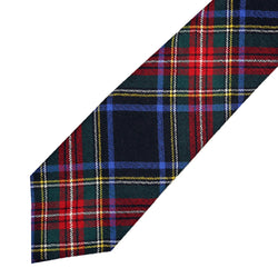 Men's Tartan Tie - Stewart Black Modern