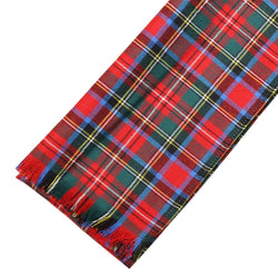 Fine Weight Tartan Scarf - Stewart Charles Edward Modern