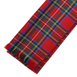 Fine Weight Tartan Scarf - Stewart Royal Modern