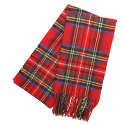 Lambswool Tartan Scarf - Stewart Royal Modern