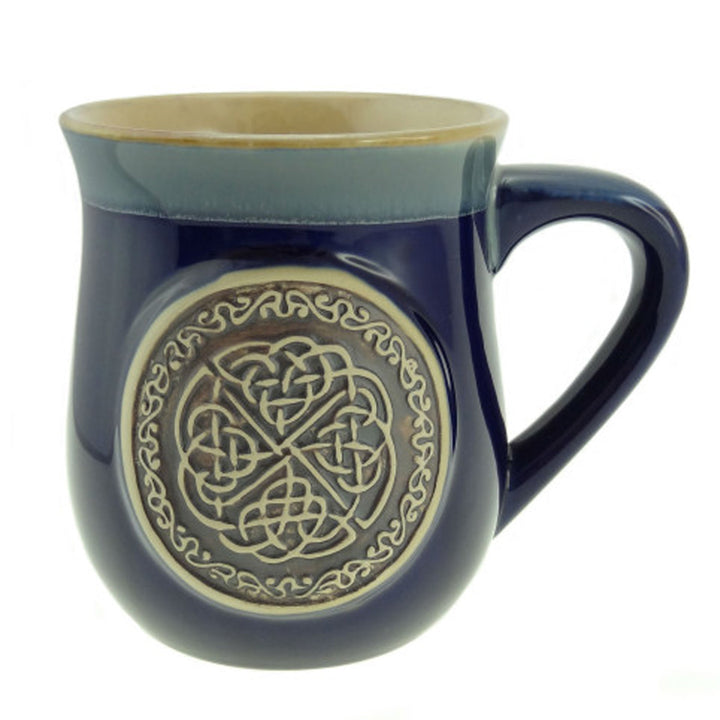 Stoneware Mug - Celtic Knot Blue