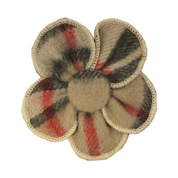 Tartan Flower Brooch - Thomson Camel