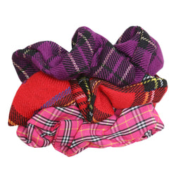 Tartan Hair Scrunchies