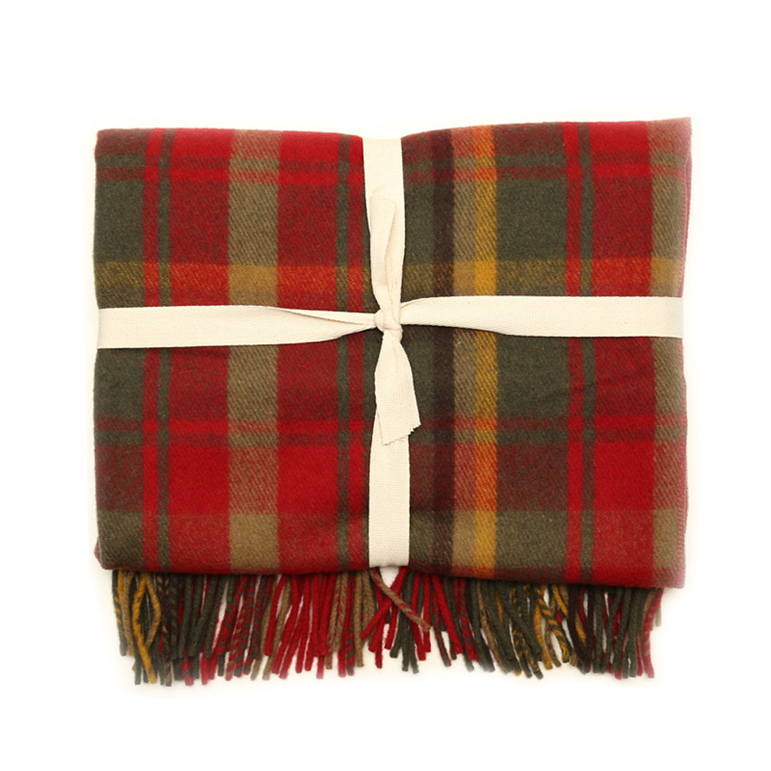 Tartan Lap Blanket - Canadian Dark Maple