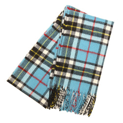 Lambswool Tartan Scarf - Thompson Blue Modern