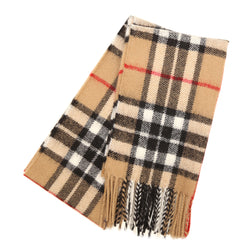 Lambswool Tartan Scarf - Thompson Camel Modern