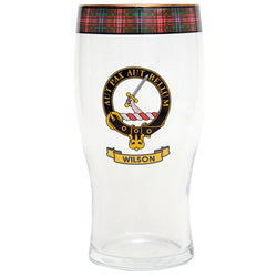 Clan Crest Beer Glass - Wilson