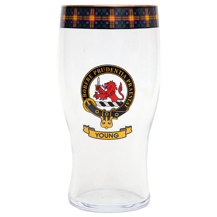 Clan Crest Beer Glass - Young