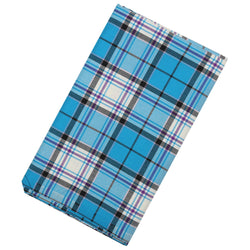 6 Yard Single Width Tartan - Dress Turquoise Reverse McKellar