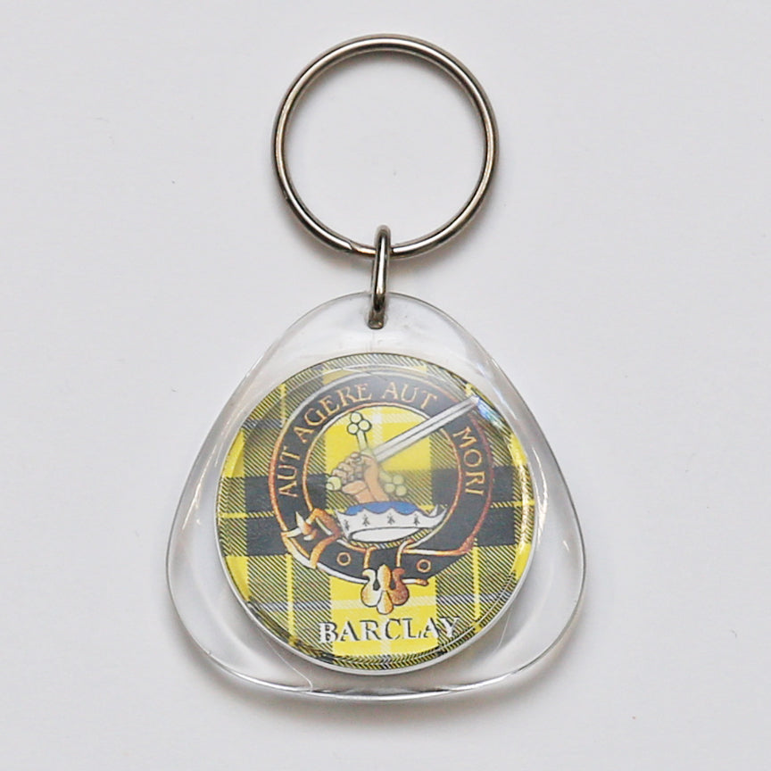 Clan Crest Plastic Key Chain - Barclay