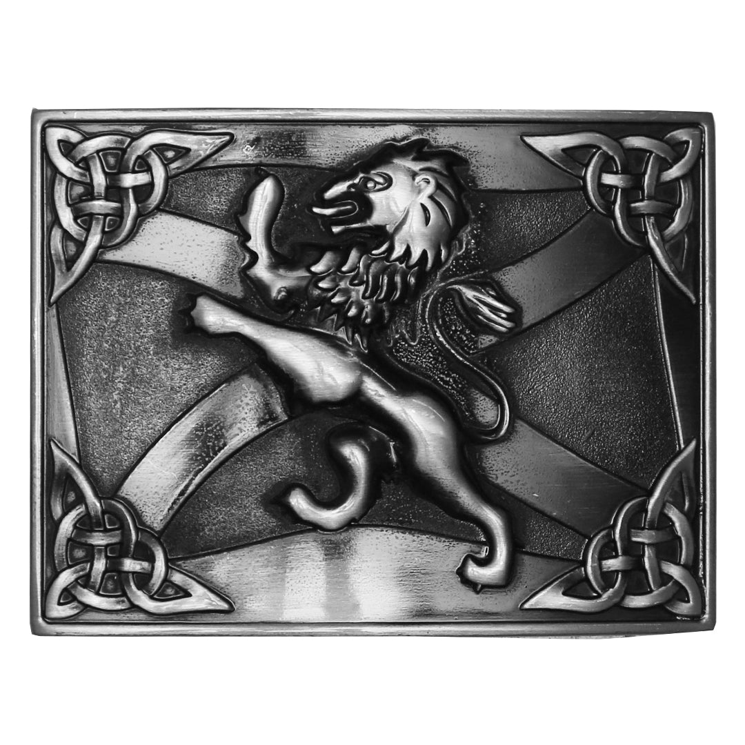Belt Buckle - Saltire Lion Antique