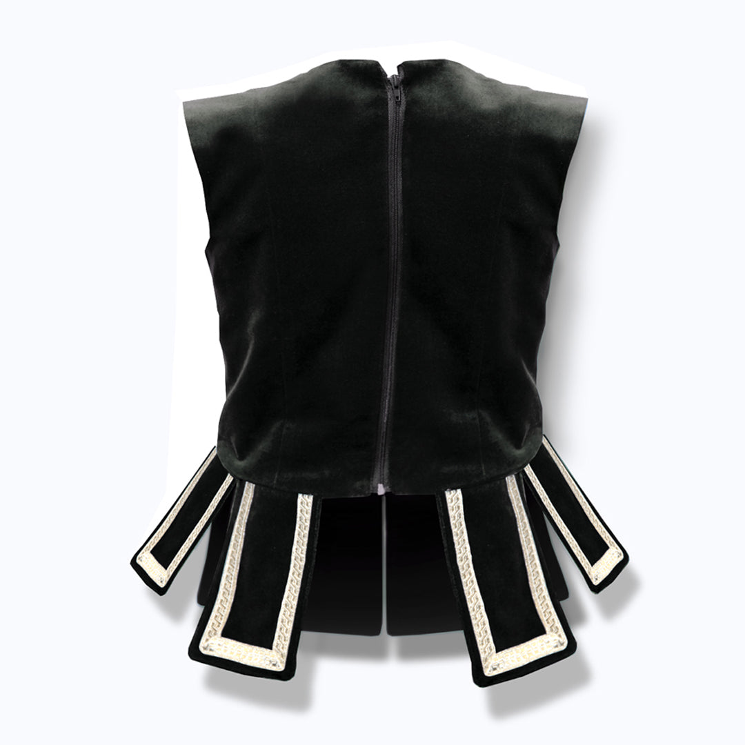 Black Deluxe National Vest Back