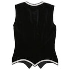 Black Highland Vest Back