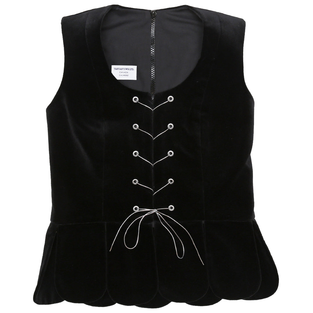 Black Standard National Vest Zipper