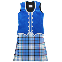 Size 6 Slim Blue Reverse McKellar Kiltie and Vest