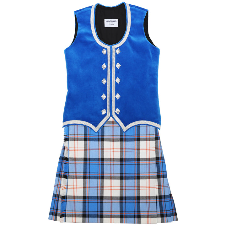 Size 10 Blue Watson Kiltie and Vest