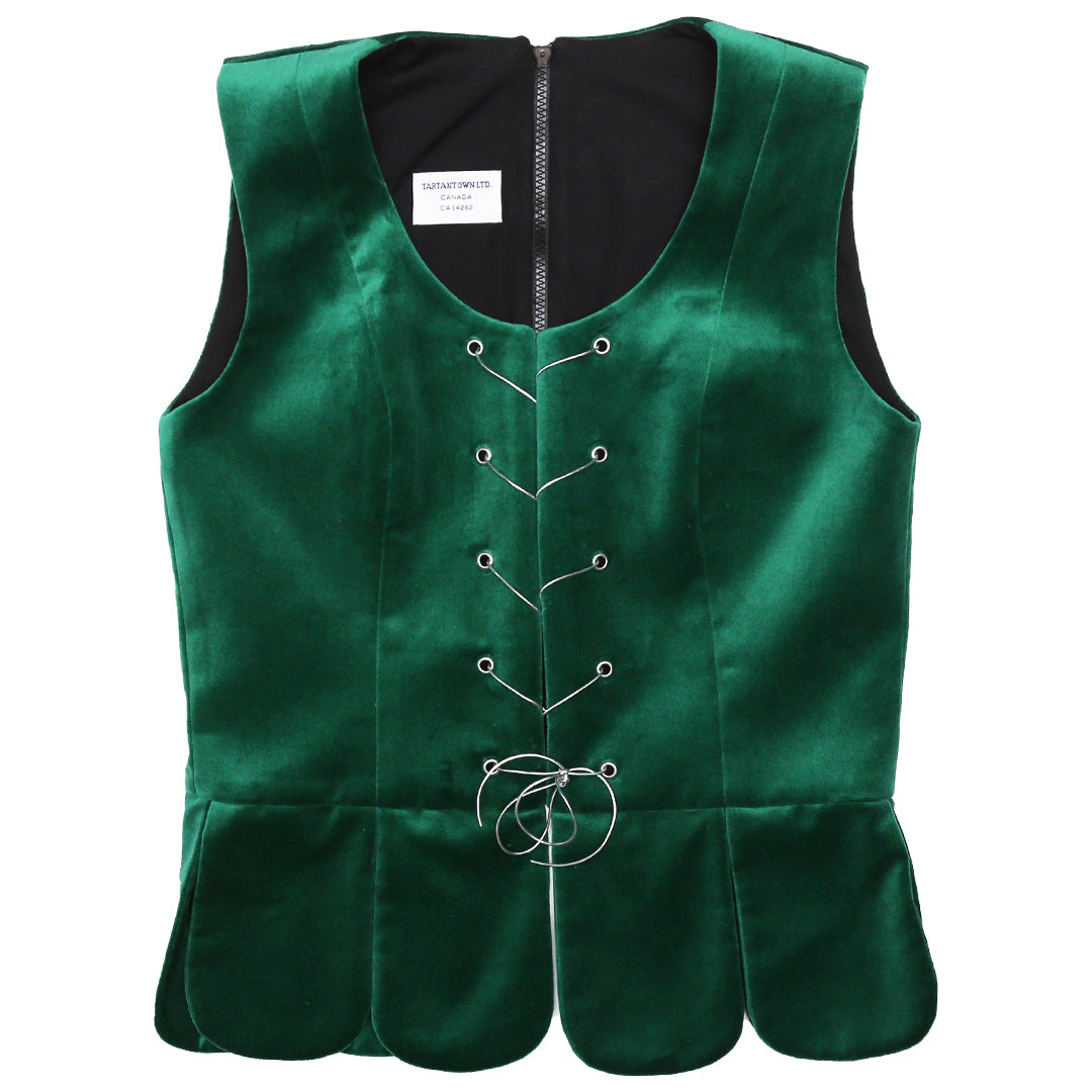 Bright Green Standard National Vest Zipper