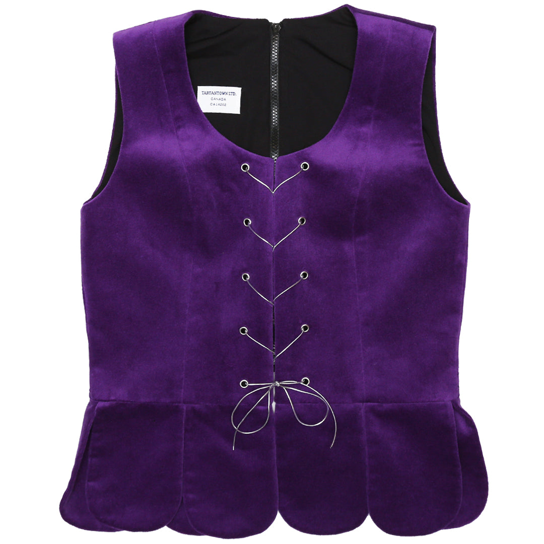Bright Purple Standard National Vest Zipper