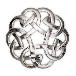 Brooch - Pewter Eternal Interlace