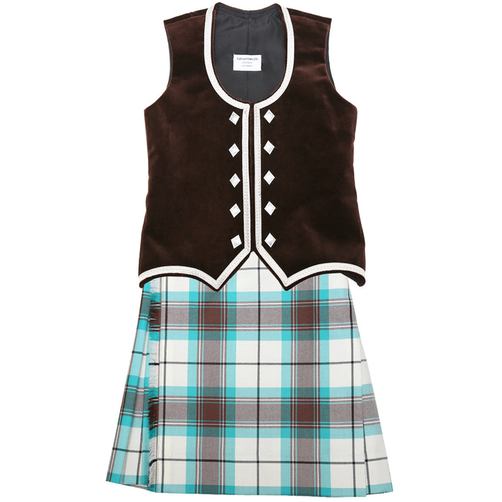 Size 8 Brown Kerr Kiltie and Vest