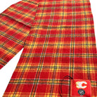 Calgary Flames Lambswool Tartan Scarf Close