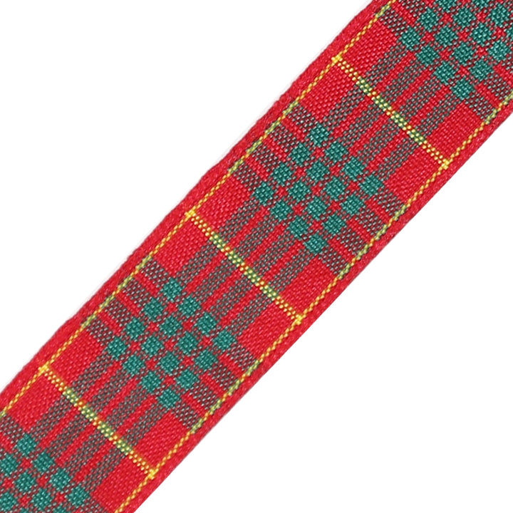 Tartan Ribbon Roll - Cameron 25mm Wide (25 meters)