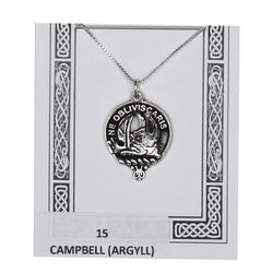 Campbell of Argyll Clan Crest Pendant
