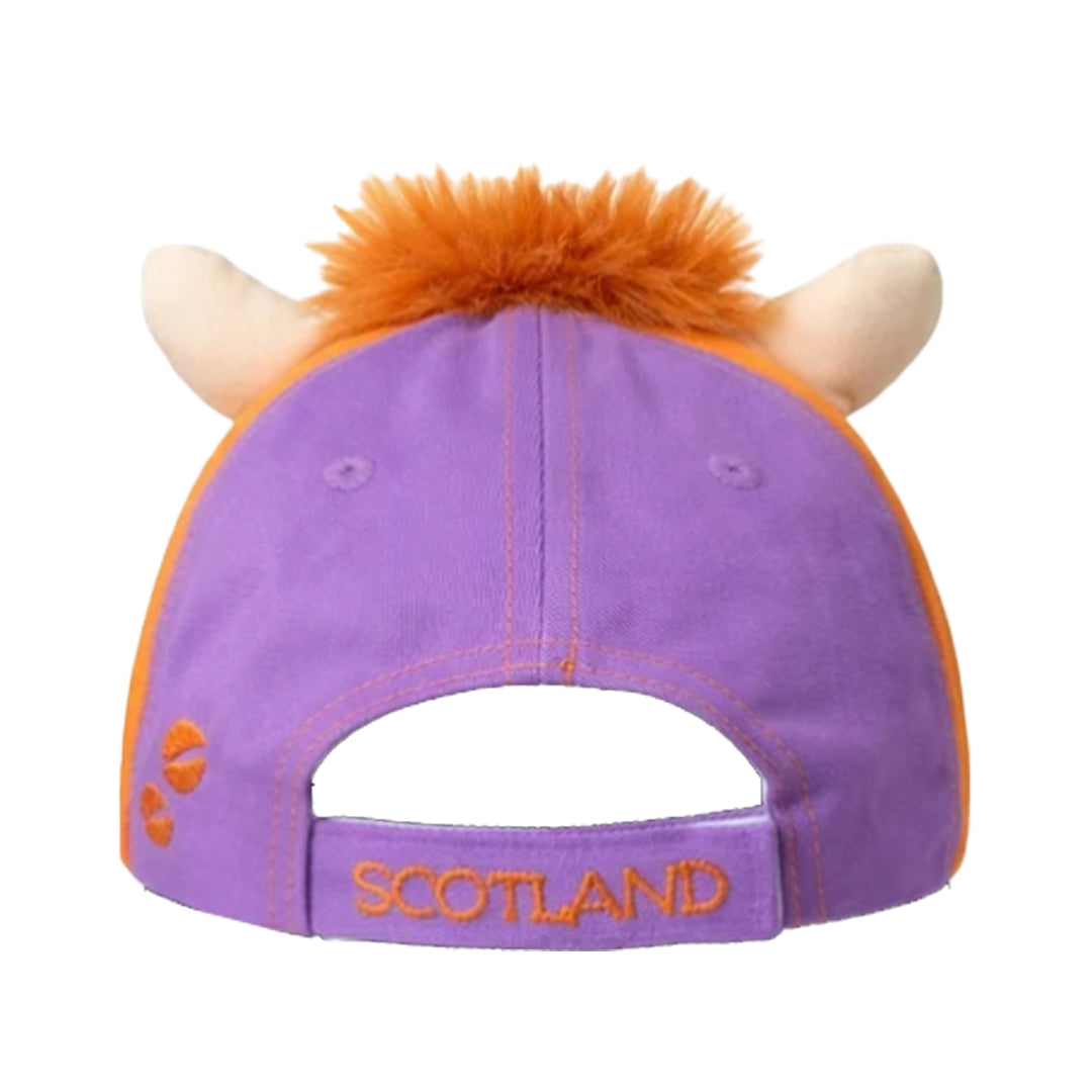 Child's Highland Cow Hat Back