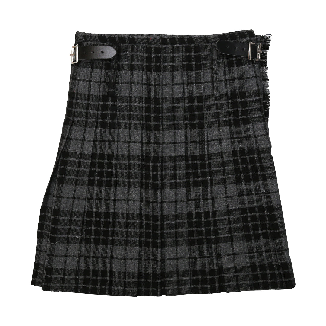 Child's Kilt - Grey Tartan Back