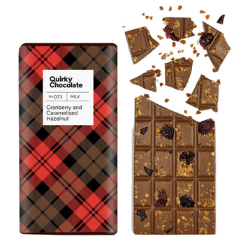 Chocolate Bar - Cranberry and Caramelised Hazelnut (100g)