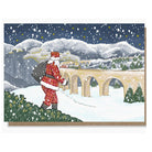 Christmas Card - Glenfinnan and Santa Gold Foil