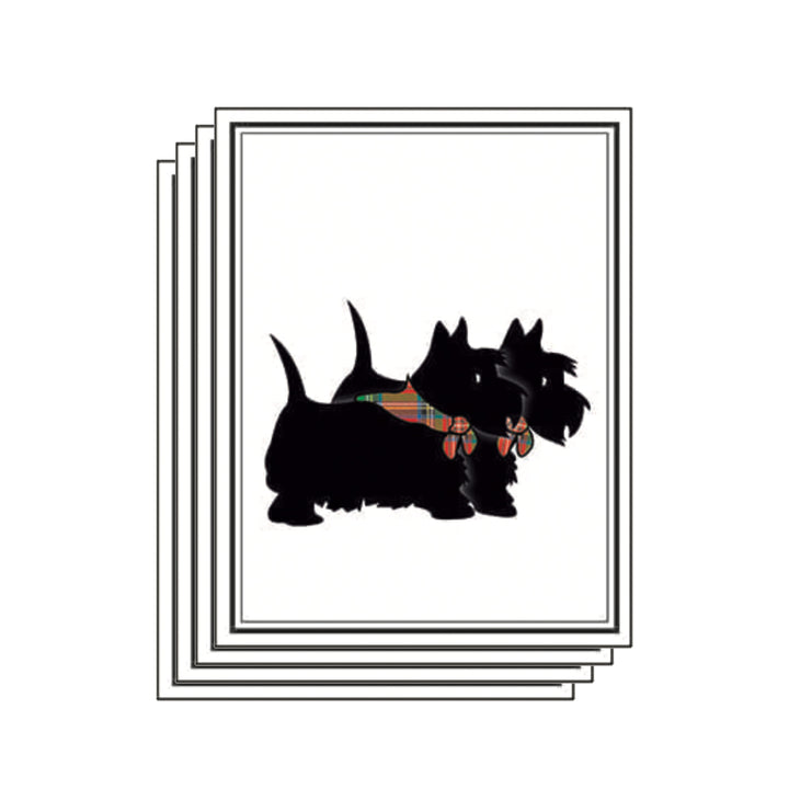 Christmas Cards - Scottie Dogs (10 pack)