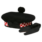Clearance Balmoral Black, Red Diced Band