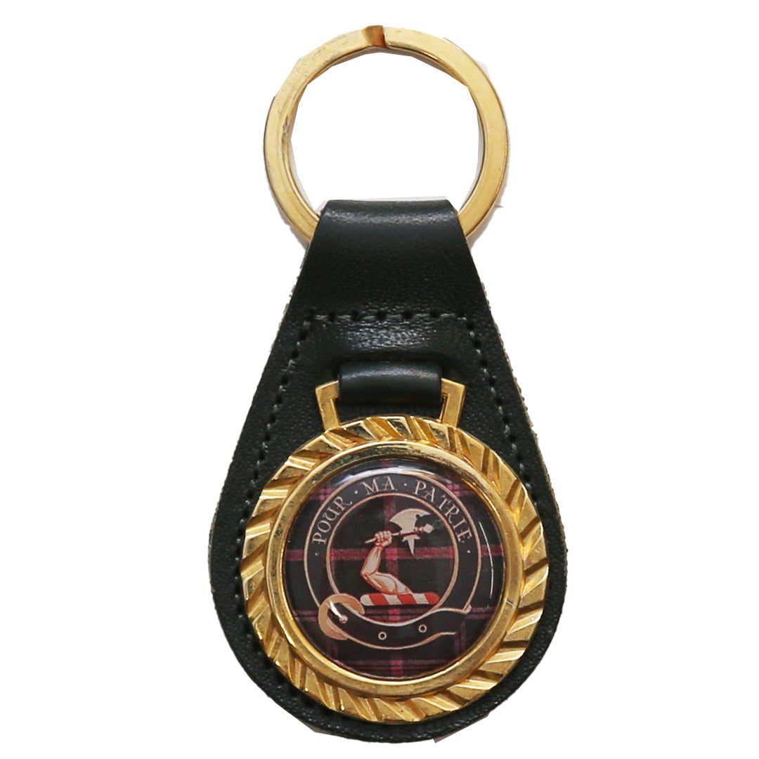 Clearance Cooper Leather Key Chain Green