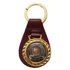 Clearance MacLaine Leather Key Chain Red