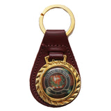 Clearance MacLaine Leather Key Chain Red