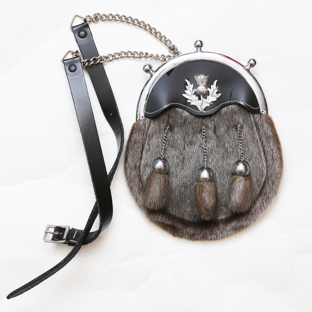 Clearance Sealskin and Leather Sporran