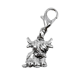 Clip on Charm - Highland Cow