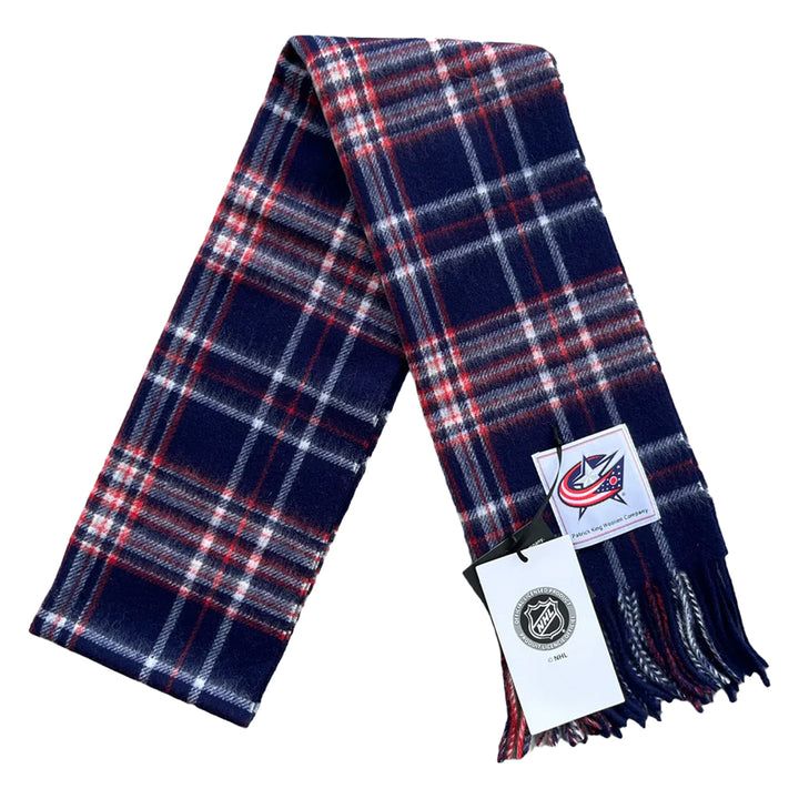 Columbus Blue Jackets Lambswool Tartan Scarf