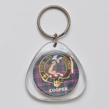 Clan Crest Plastic Key Chain - Cooper