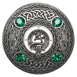 Craig Clan Crest Brooch Emerald