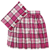 Custom Dress Raspberry Menzies National Skirt and Plaid