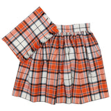 Custom Dress Tangerine McKellar Skirt and Plaid