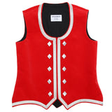 Custom Large Bright Red Highland Vest