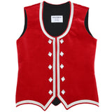 Custom Large Red Highland Vest