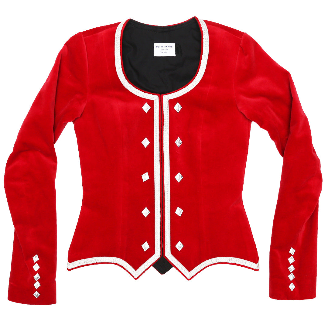 DIGITAL Bright Red RSOBHD Highland Dance Jacket