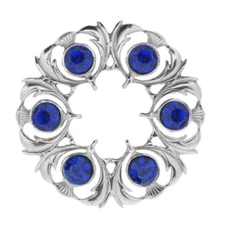 Dancers Thistle Brooch - Blue